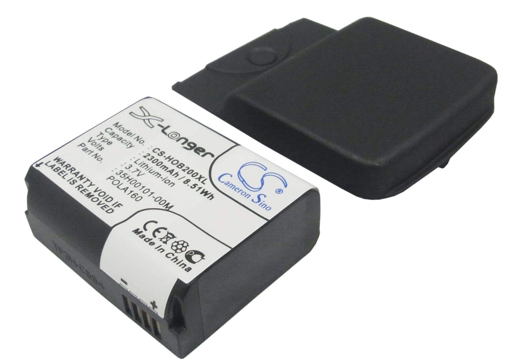 3.7V, 2300mAh, Li-ion Battery fits Htc, Polaris 200, Touch Find, 8.51Wh