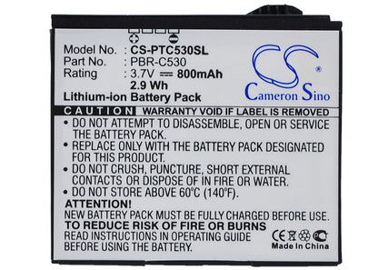 3.7V, 800mAh, Li-ion Battery fits Pantech, C530, C530 Slate, 2.96Wh