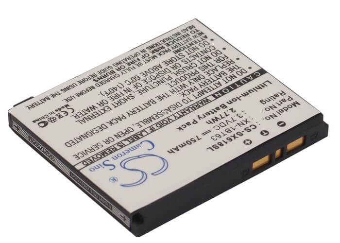 3.7V, 750mAh, Li-ion Battery fits Sharp, Sh6110, Sh6110c, 2.775Wh