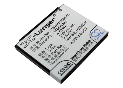3.7V, 1100mAh, Li-ion Battery fits Huawei, C5900, C5990, 4.07Wh