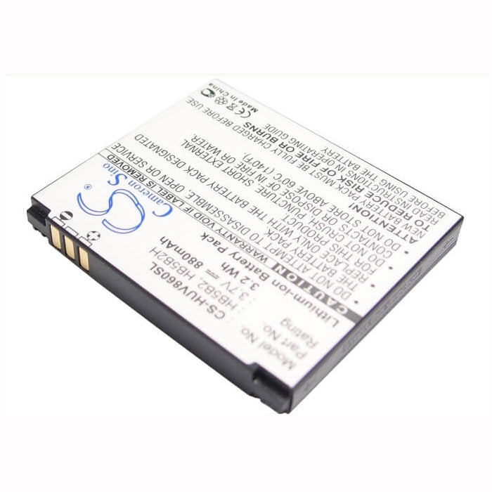 3.7V, 880mAh, Li-ion Battery fits Esia, Qwerty Mini, 3.256Wh