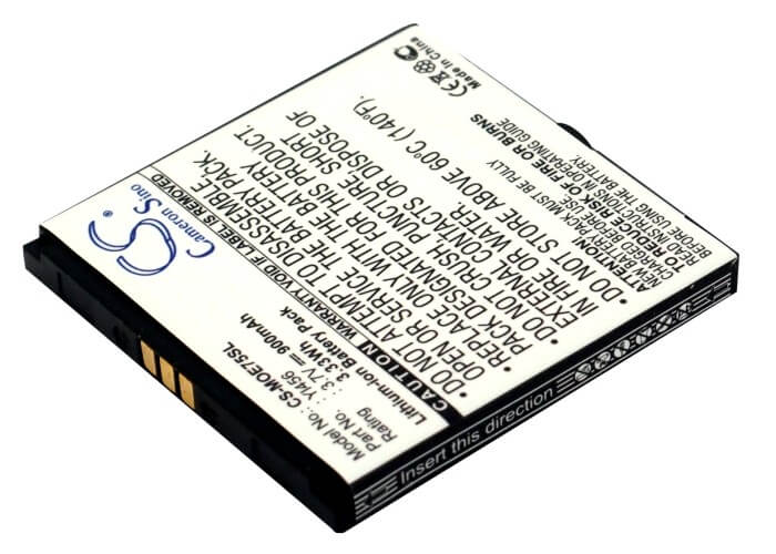 3.7V, 900mAh, Li-ion Battery fits Motorola, Ve75, 3.33Wh