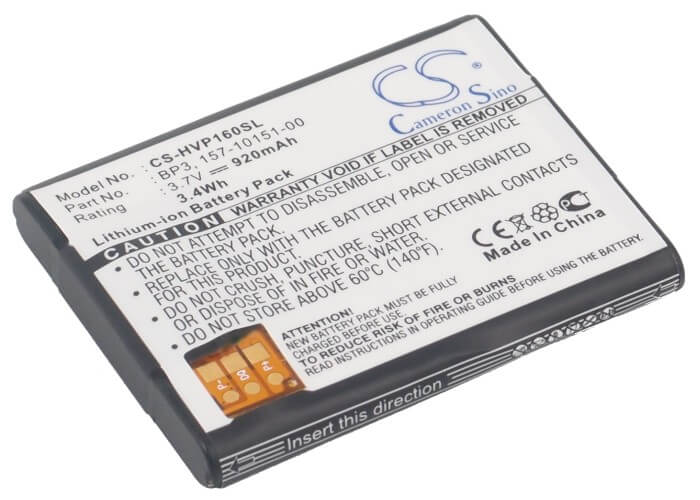 3.7V, 920mAh, Li-ion Battery fits Hp, P160u, P160ueu, 3.404Wh