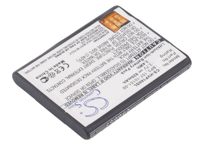 3.7V, 920mAh, Li-ion Battery fits Palm, P160u, P160ueu, 3.404Wh
