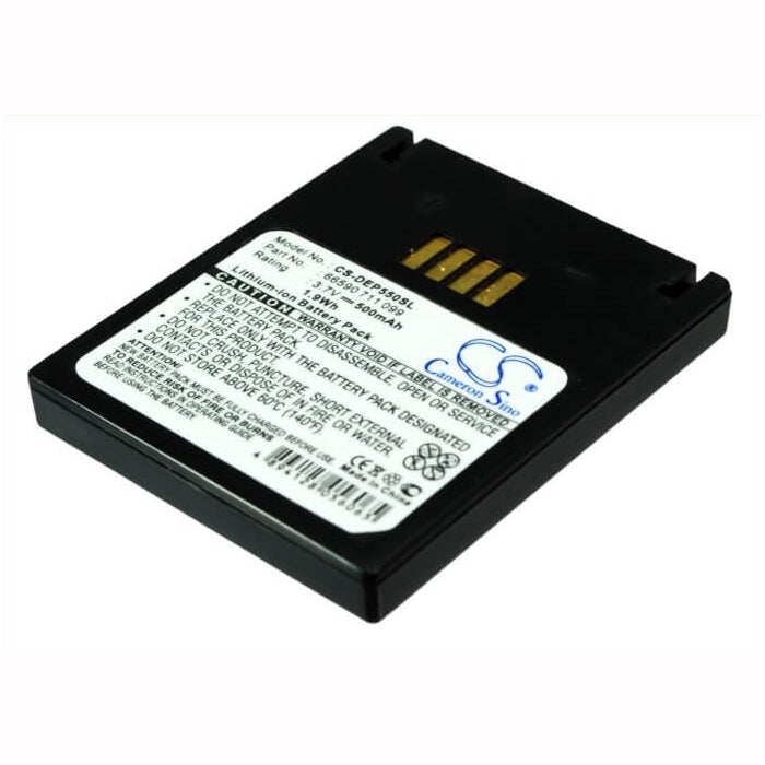 3.7V, 500mAh, Li-ion Battery fits Konftel, 55, 55w, 1.85Wh