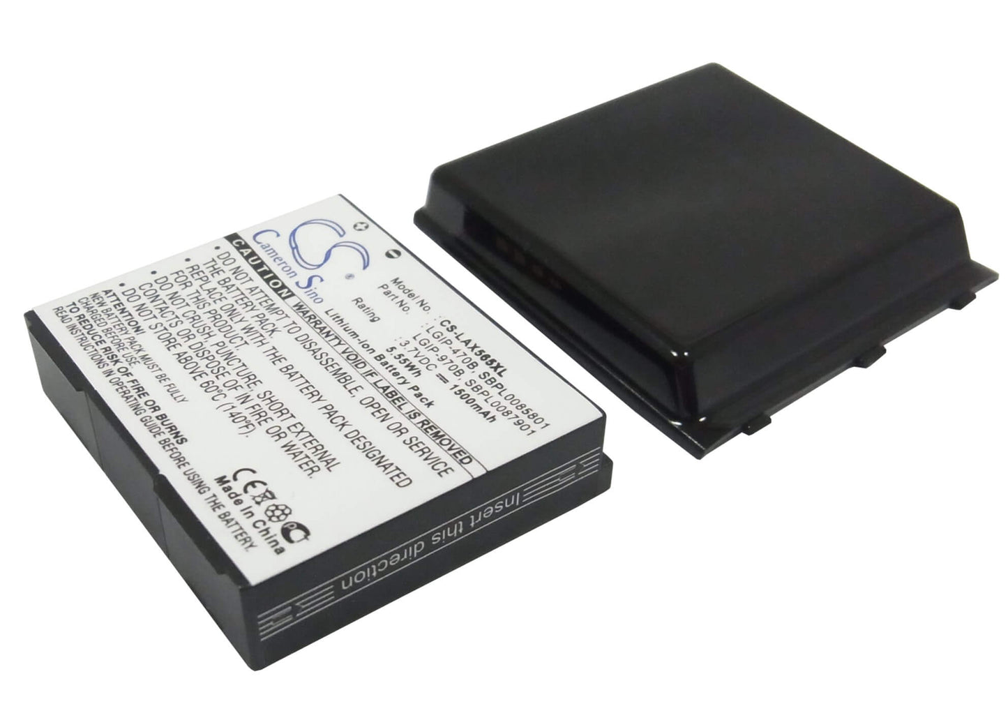3.7V, 1150mAh, Li-ion Battery fits Lg, Ax565, Lx570, 4.255Wh