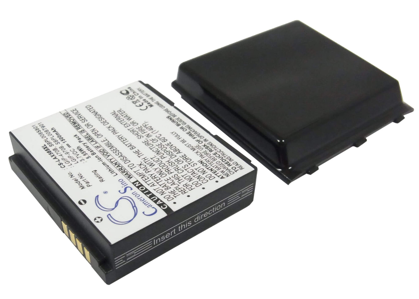 3.7V, 1150mAh, Li-ion Battery fits Lg, Ax565, Lx570, 4.255Wh