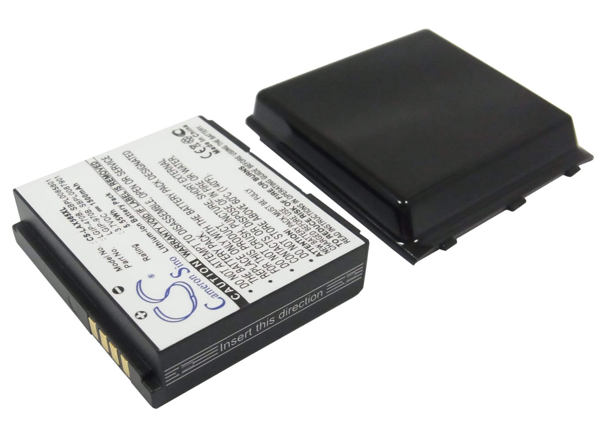 3.7V, 1150mAh, Li-ion Battery fits Lg, Ax565, Lx570, 4.255Wh