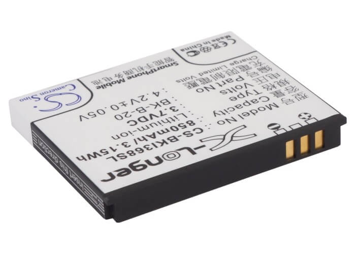 3.7V, 850mAh, Li-ion Battery fits Bbk, I368, I388, 3.145Wh