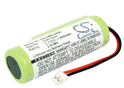 3.7V, 650mAh, Li-ion Battery fits Sony, Cmd-c1, Cmd-c8, 2.405Wh