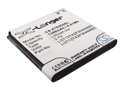 3.7V, 1300mAh, Li-ion Battery fits Dell, Xcd35, 4.81Wh