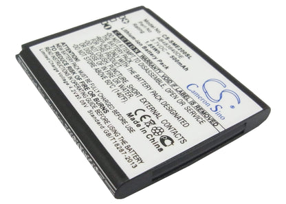 3.7V, 500mAh, Li-ion Battery fits Samsung, E200 Eco, Sch-s259, 1.85Wh