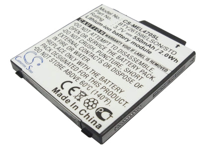 3.7V, 550mAh, Li-ion Battery fits Emporia, Elson El380, Elson El399, 2.035Wh