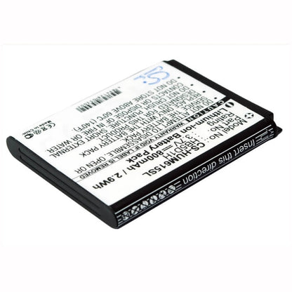 3.7V, 800mAh, Li-ion Battery fits Cricket, M615, Pillar, 2.96Wh