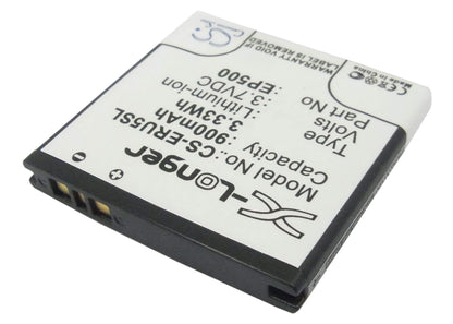 3.7V, 900mAh, Li-ion Battery fits Sony Ericsson, E15, E15i, 3.33Wh