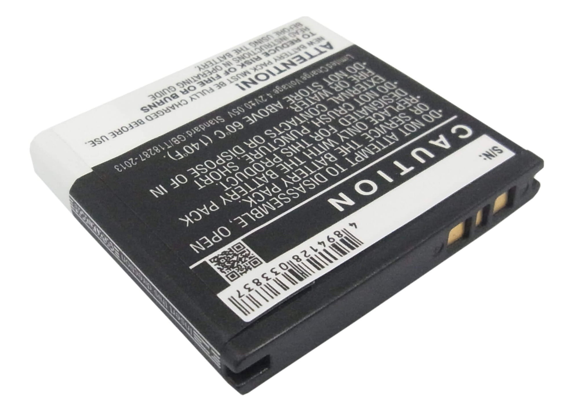 3.7V, 900mAh, Li-ion Battery fits Sony Ericsson, E15, E15i, 3.33Wh