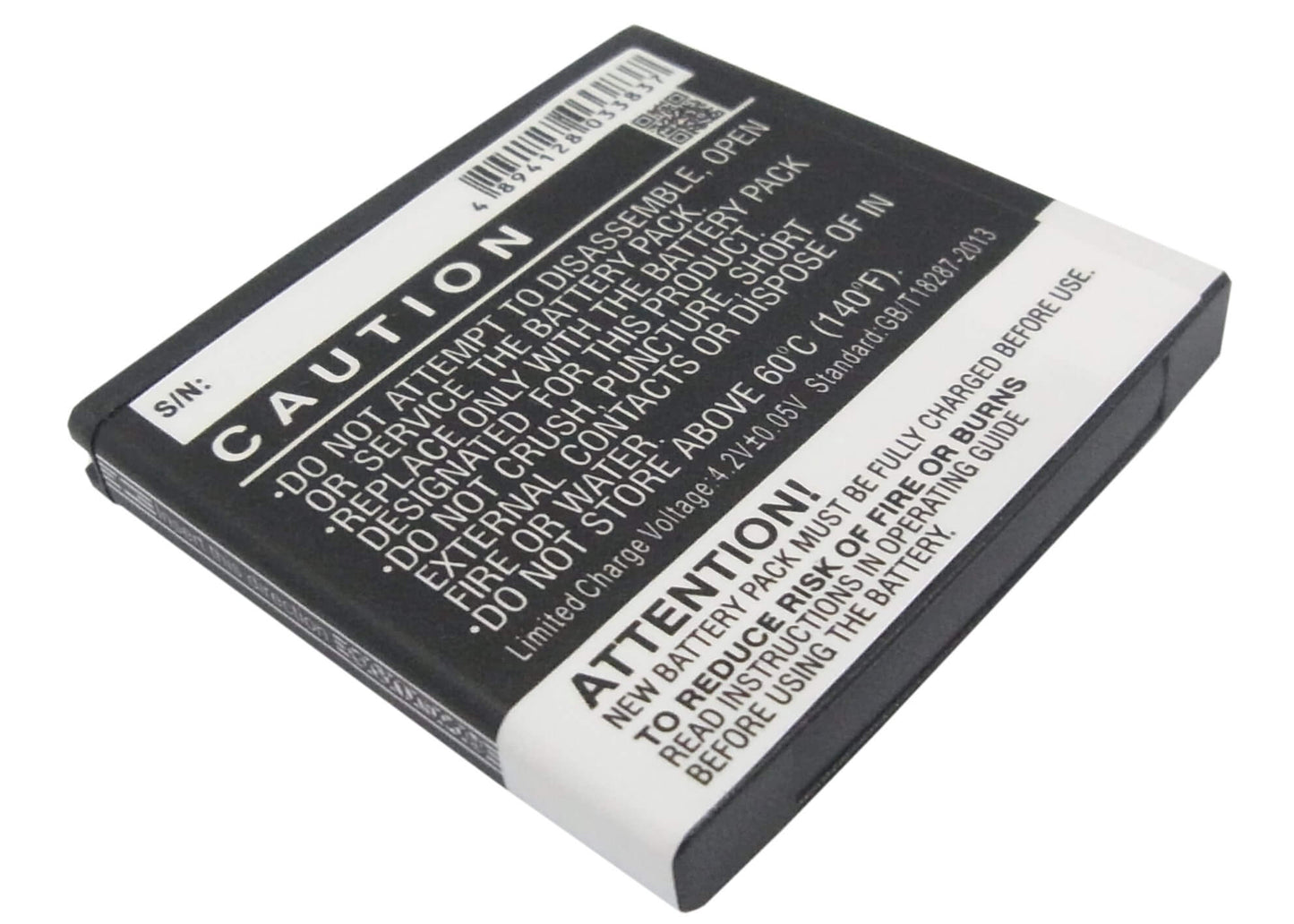 3.7V, 900mAh, Li-ion Battery fits Sony Ericsson, E15, E15i, 3.33Wh