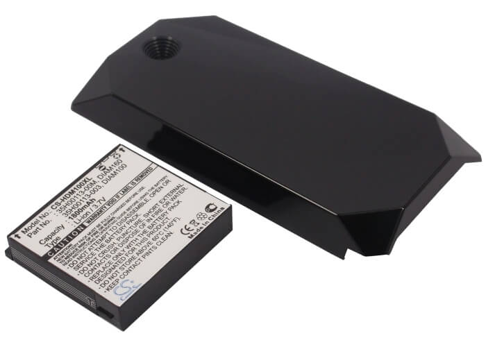 3.7V, 1800mAh, Li-ion Battery fits Dopod, S900, Touch Diamond, 6.66Wh