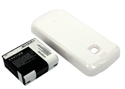 White, 3.7V, 2680mAh, Li-ion Battery fits T-mobile, G1 Touch, Mytouch 3g, 9.916Wh