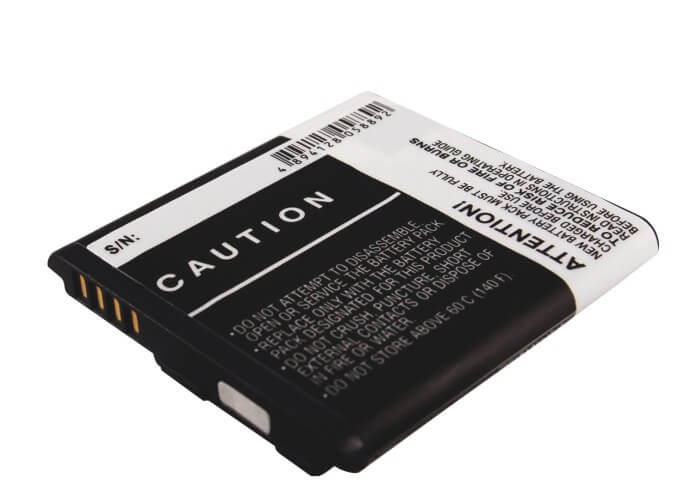 3.7V, 1000mAh, Li-ion Battery fits Blackberry, Apollo, Curve 9350, 3.7Wh