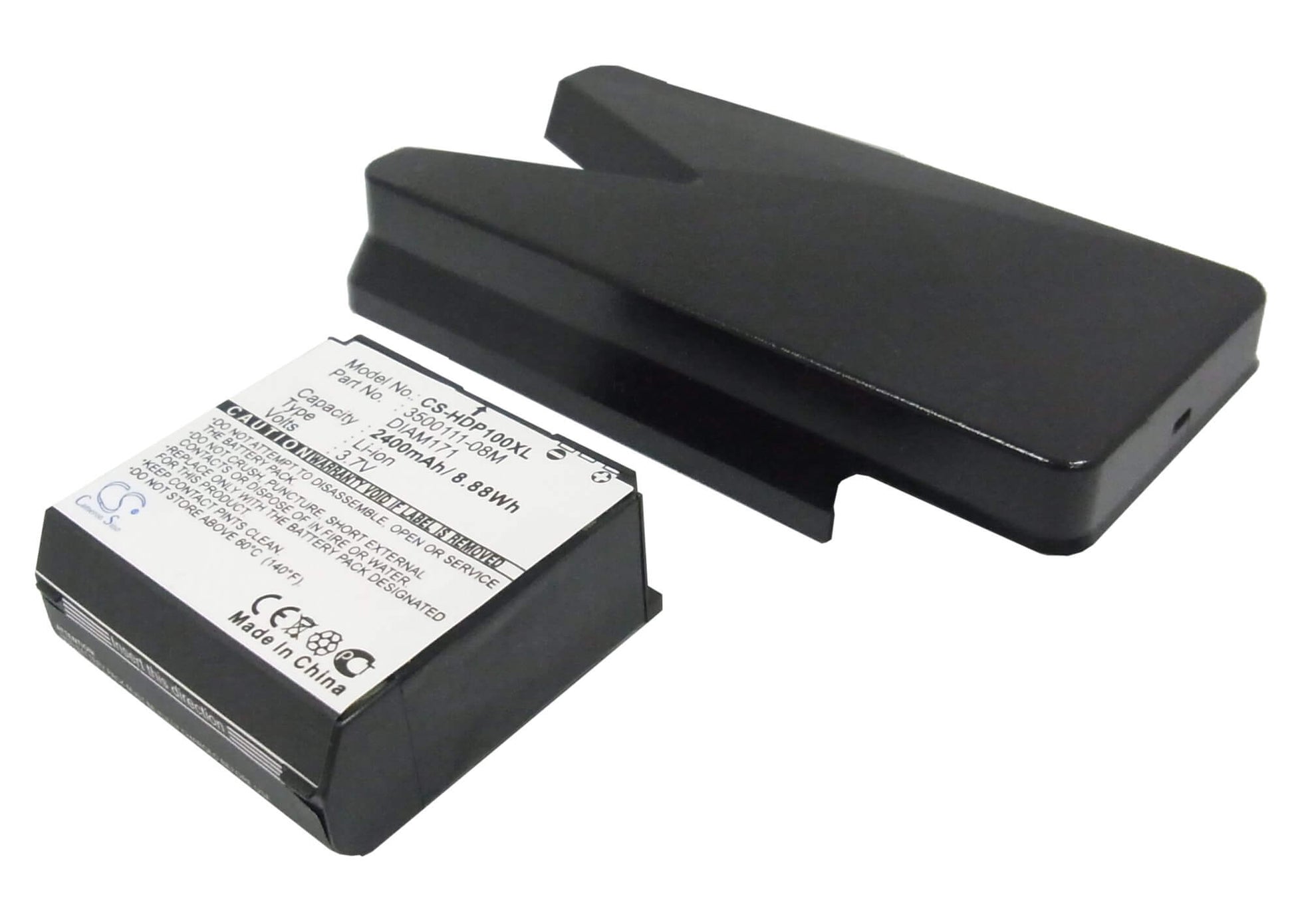 3.7V, 2400mAh, Li-ion Battery fits Htc, Herman, Raphael, 8.88Wh