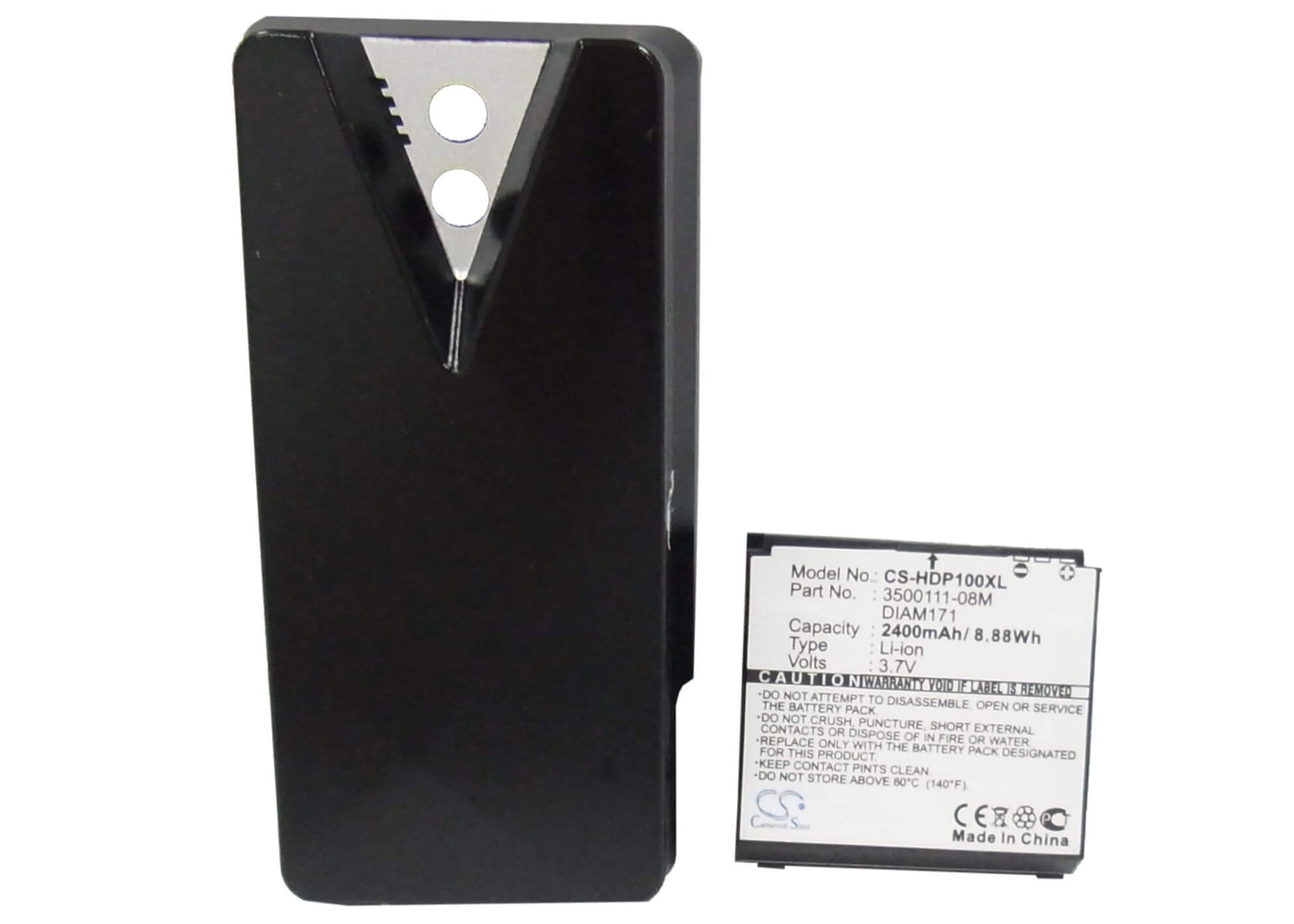 3.7V, 2400mAh, Li-ion Battery fits Dopod, S900c, Touch Pro, 8.88Wh