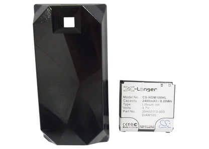 3.7V, 2400mAh, Li-ion Battery fits Dopod, S900, 8.88Wh