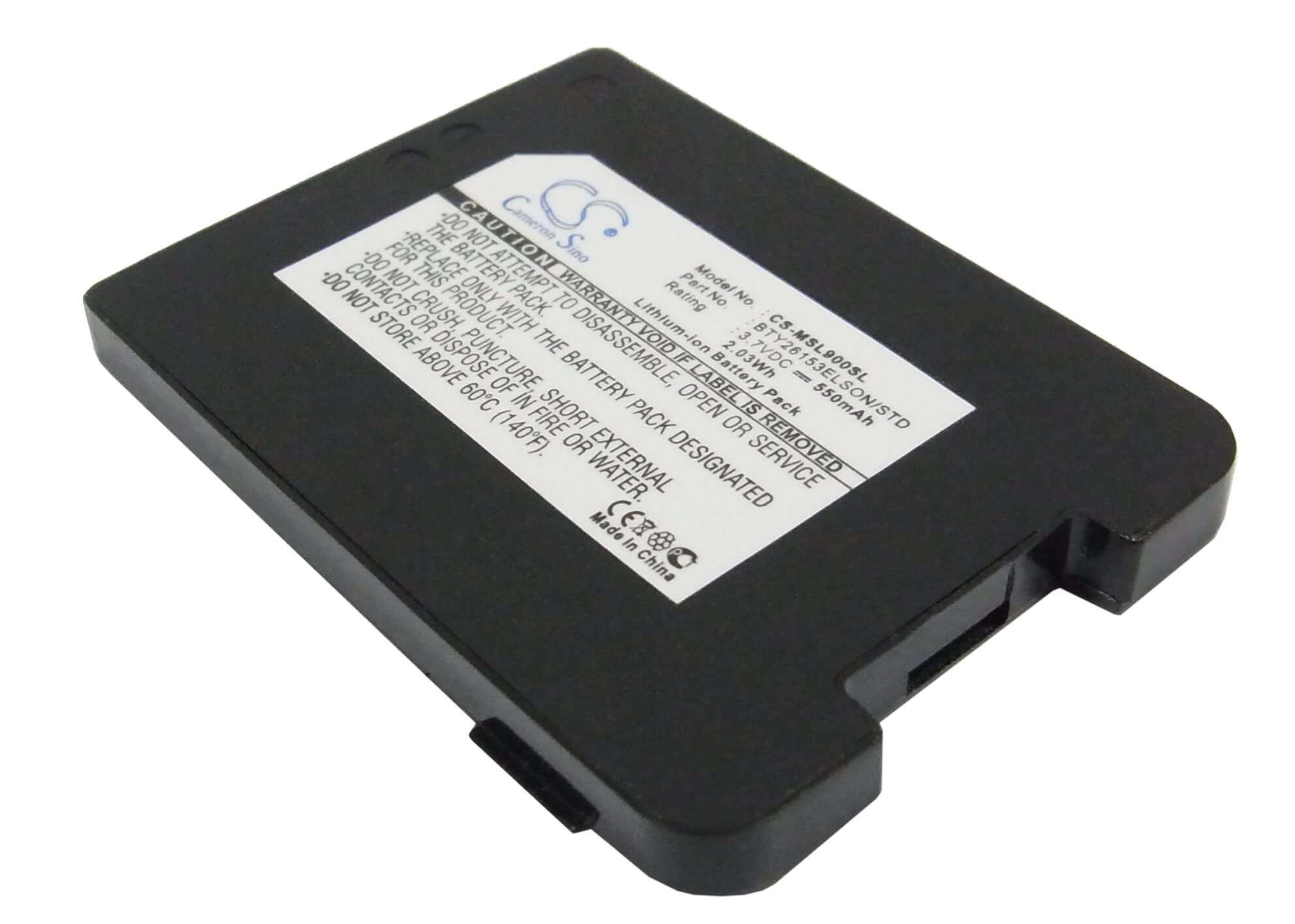 3.7V, 550mAh, Li-ion Battery fits Emporia, Elson Sl900, Elson Sl900a, 2.035Wh