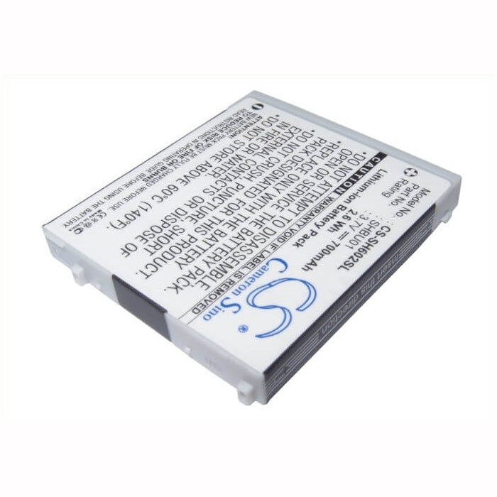 3.7V, 700mAh, Li-ion Battery fits Vodafone, V602sh, 2.59Wh