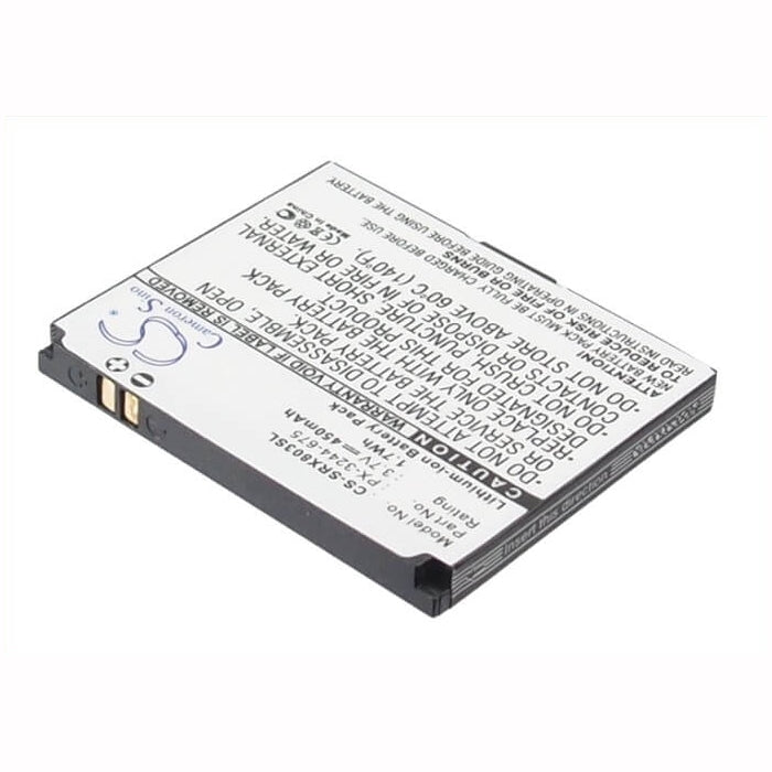 3.7V, 450mAh, Li-ion Battery fits Simvalley, Pico Inox Rx-180, Pico Rx-80 V.3, 1.665Wh