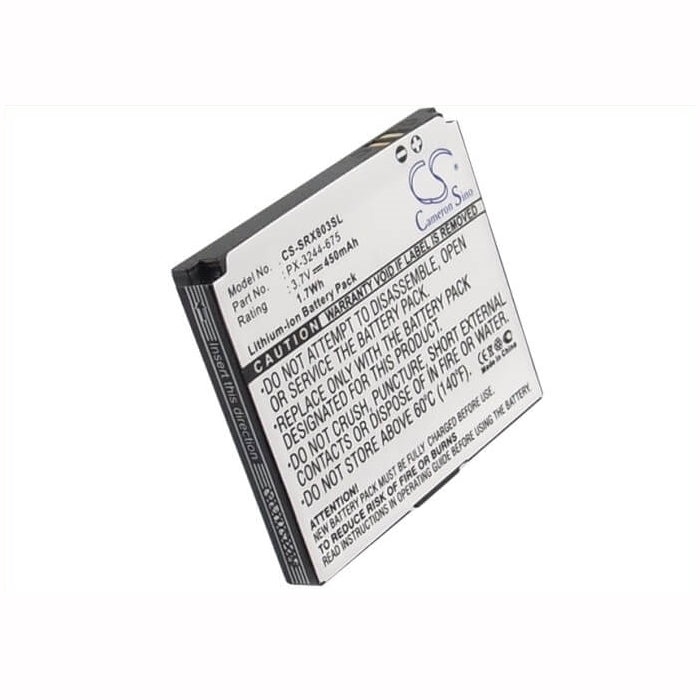 3.7V, 450mAh, Li-ion Battery fits Simvalley, Pico Inox Rx-180, Pico Rx-80 V.3, 1.665Wh