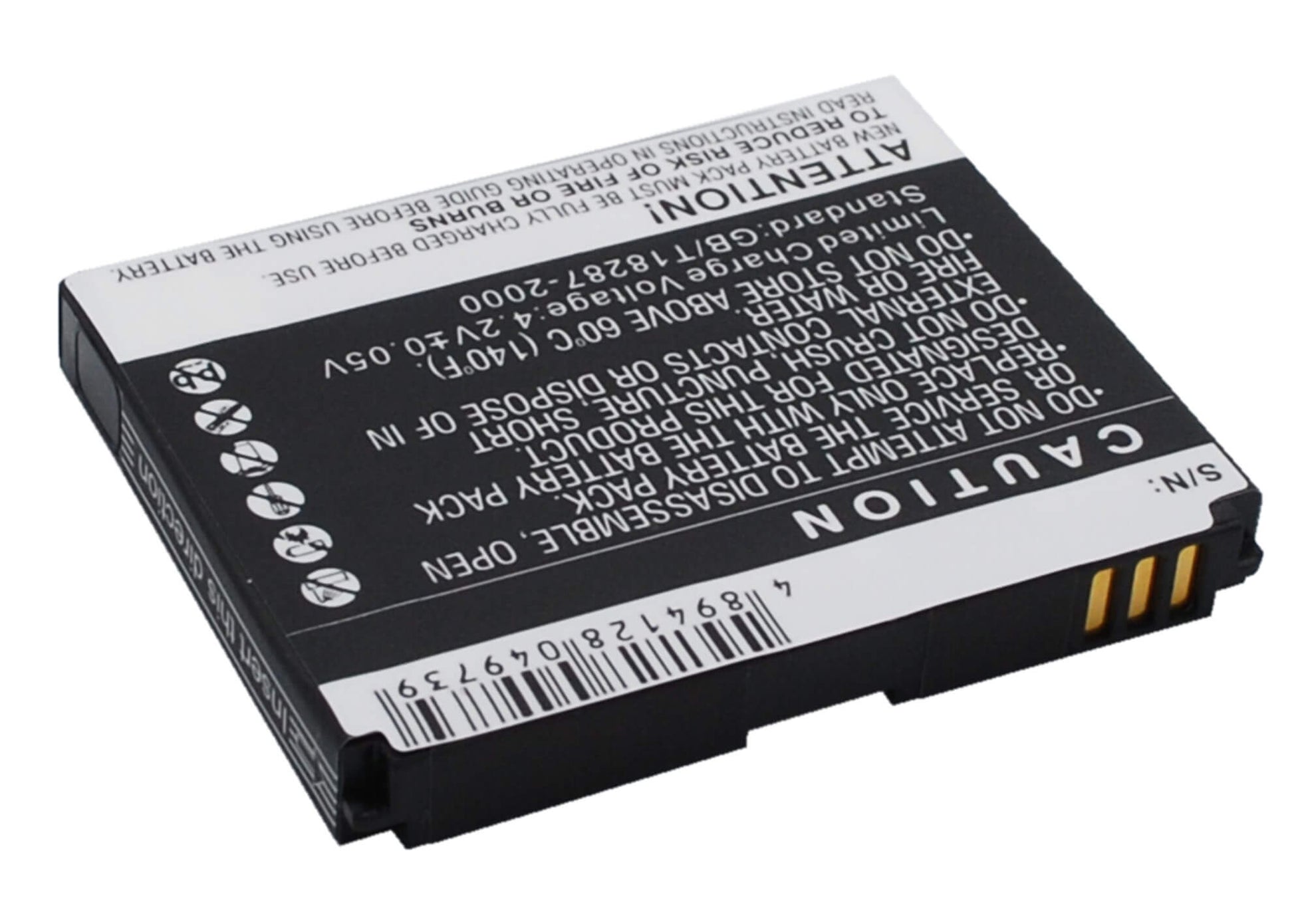 3.7V, 1500mAh, Li-ion Battery fits Sprint, Fury, 5.55Wh