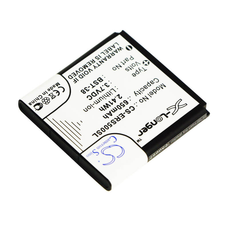 3.7V, 650mAh, Li-ion Battery fits Sony Ericsson, C510, C902, 2.405Wh