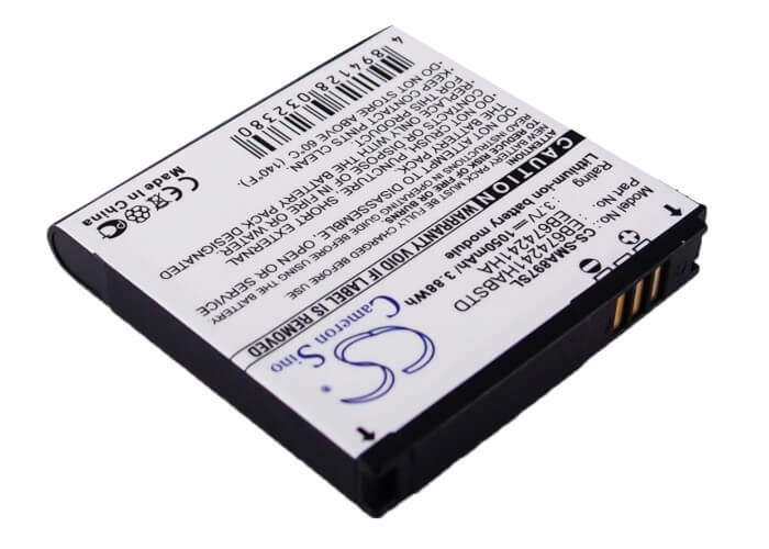 3.7V, 1050mAh, Li-ion Battery fits Samsung, Mythic A897, Mythic Sgh-a897, 3.885Wh
