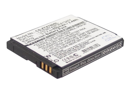 3.7V, 650mAh, Li-ion Battery fits T-mobile, Vairy Touch, 2.405Wh