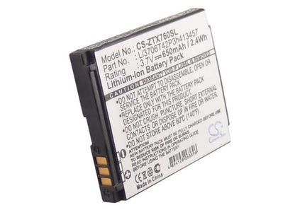 3.7V, 650mAh, Li-ion Battery fits Orange, Vegas, 2.405Wh