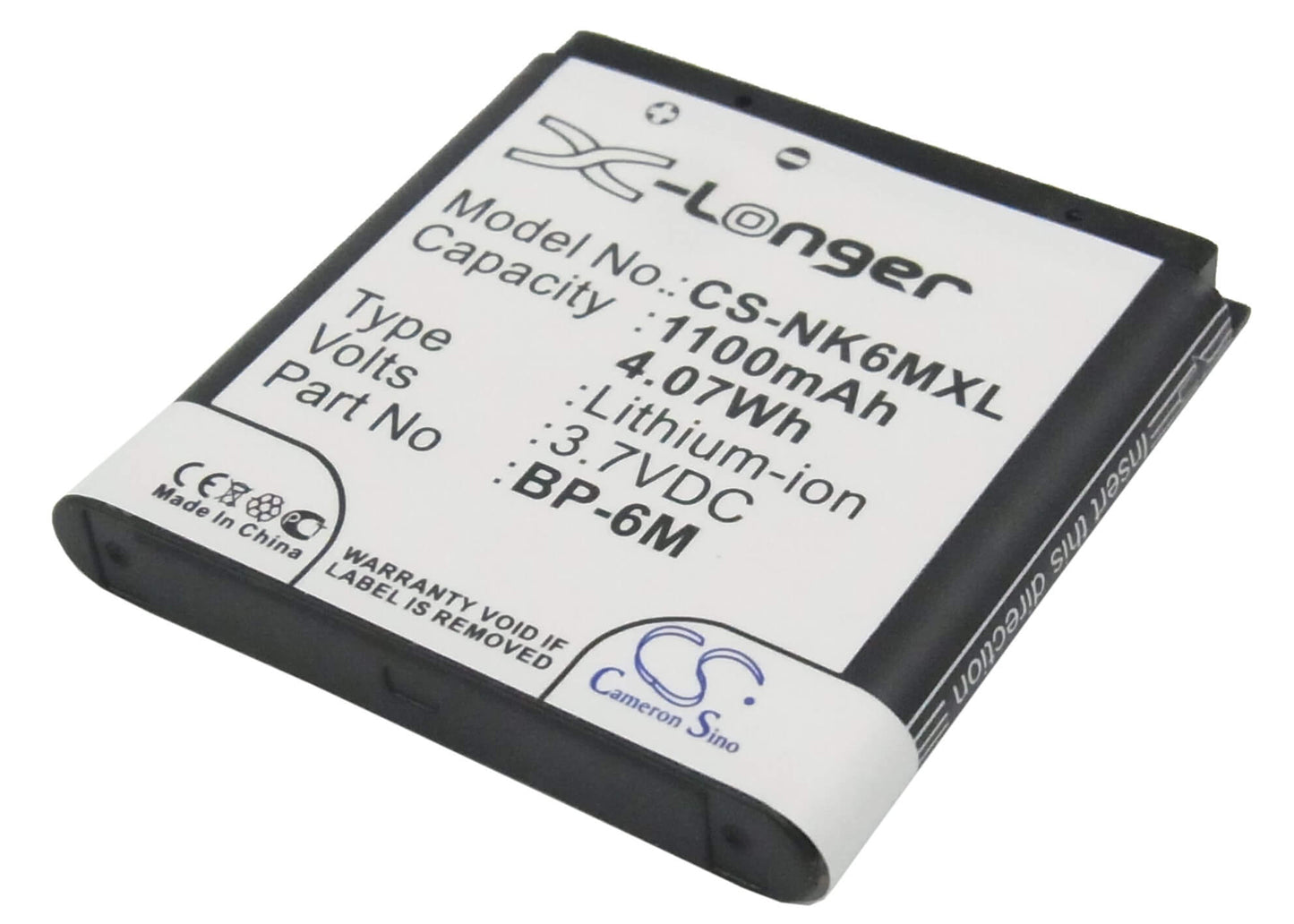 3.7V, 1100mAh, Li-ion Battery fits Mobiado, Lucido, Luminoso, 4.07Wh