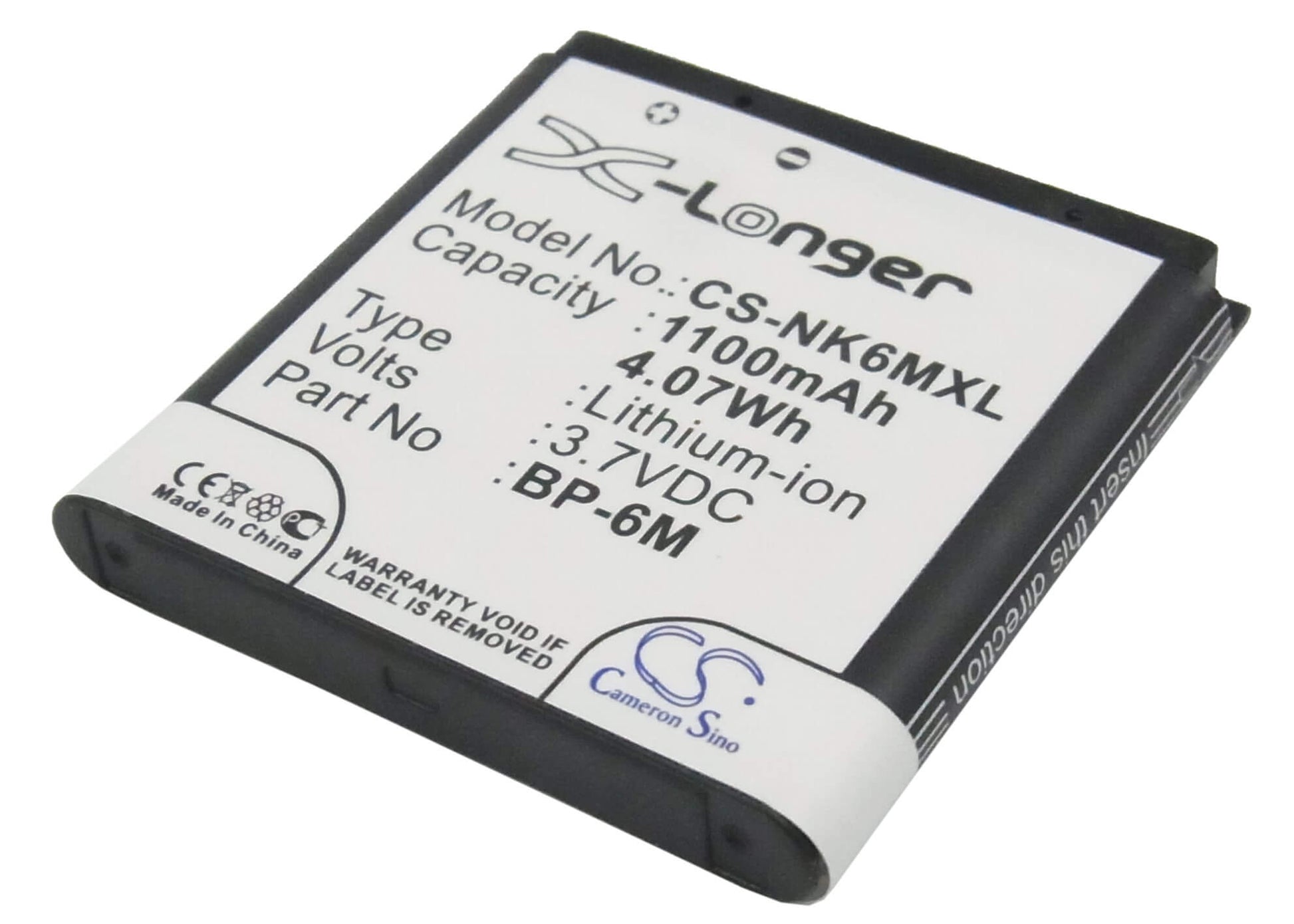 3.7V, 1100mAh, Li-ion Battery fits Mobiado, Lucido, Luminoso, 4.07Wh