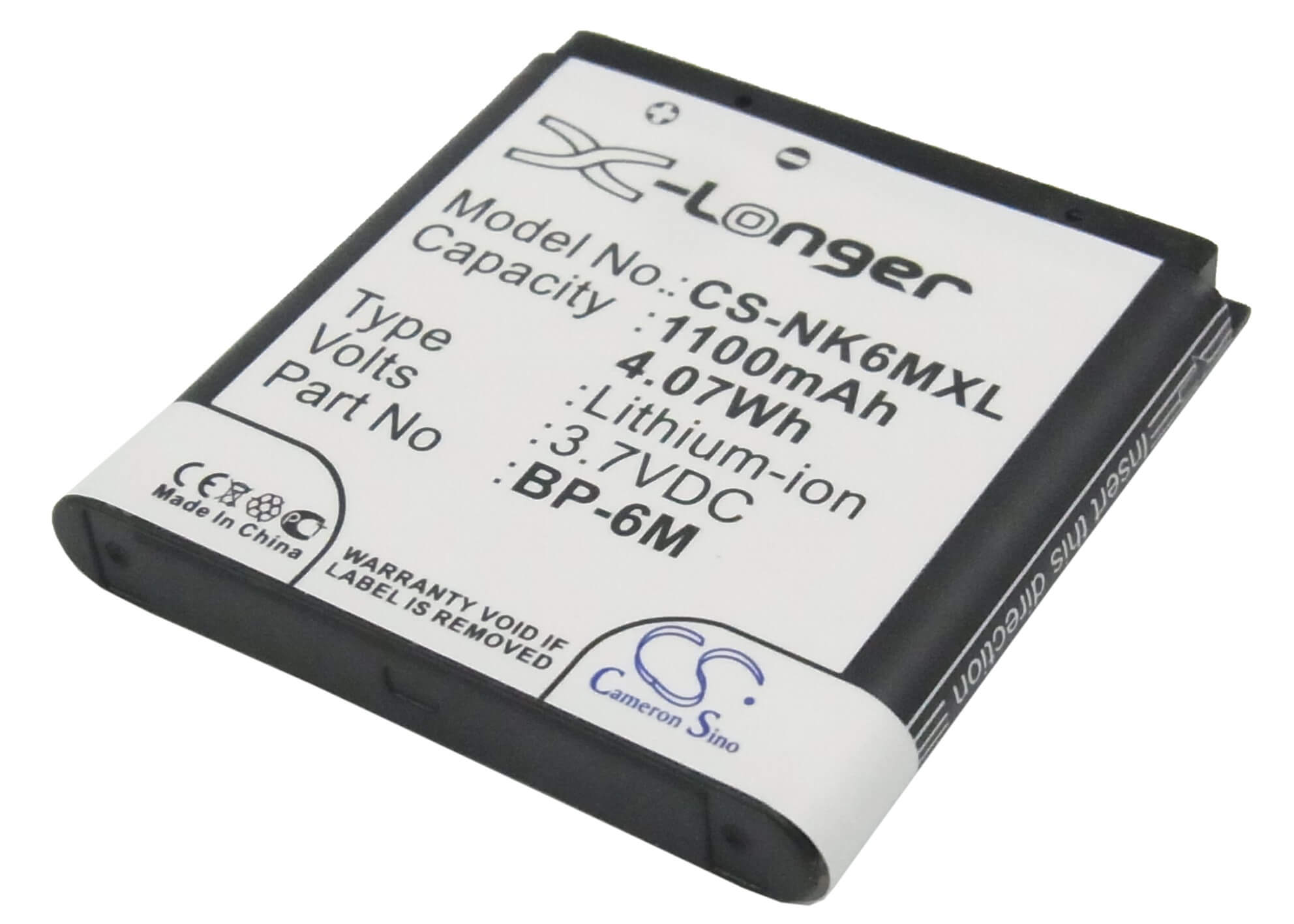 3.7V, 1100mAh, Li-ion Battery fits Mobiado, Lucido, Luminoso, 4.07Wh