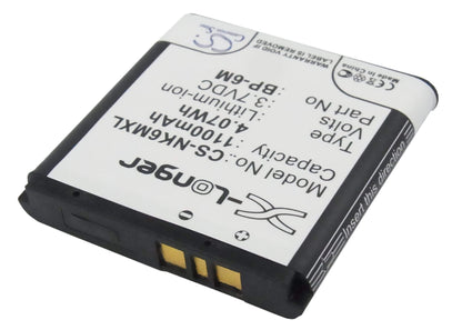 3.7V, 1100mAh, Li-ion Battery fits Mobiado, Lucido, Luminoso, 4.07Wh