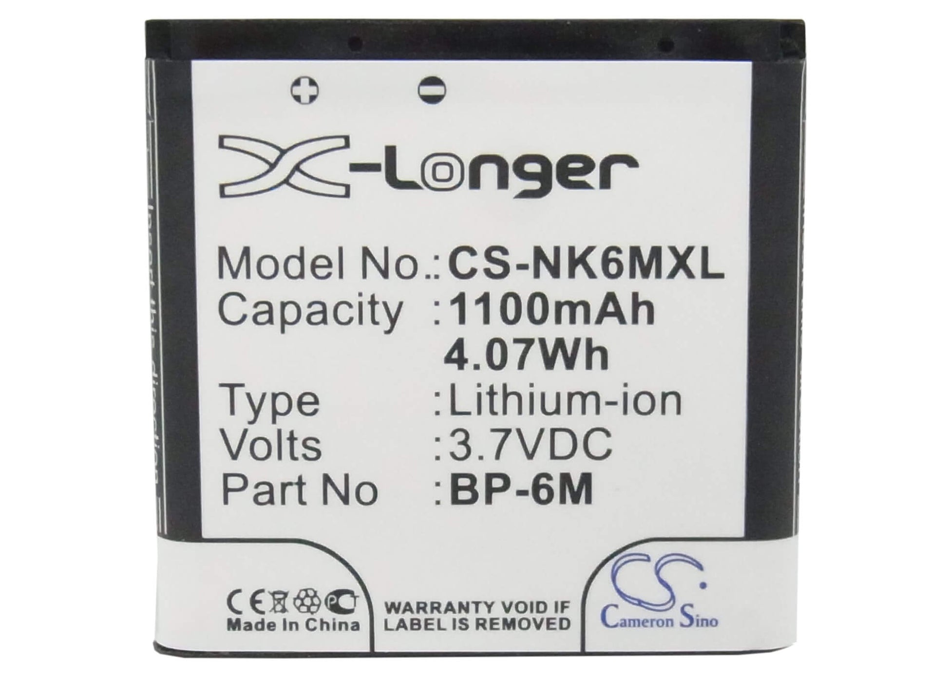 3.7V, 1100mAh, Li-ion Battery fits Mobiado, Lucido, Luminoso, 4.07Wh