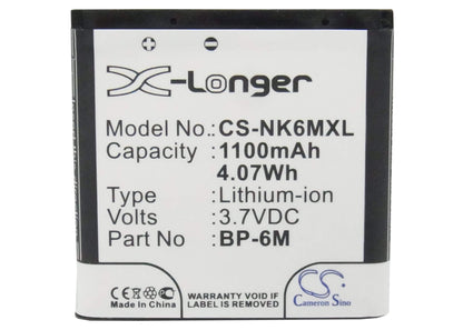 3.7V, 1100mAh, Li-ion Battery fits Mobiado, Lucido, Luminoso, 4.07Wh