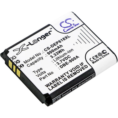 3.7V, 900mAh, Li-ion Battery fits Doro, Phoneeasy 618, 3.33Wh