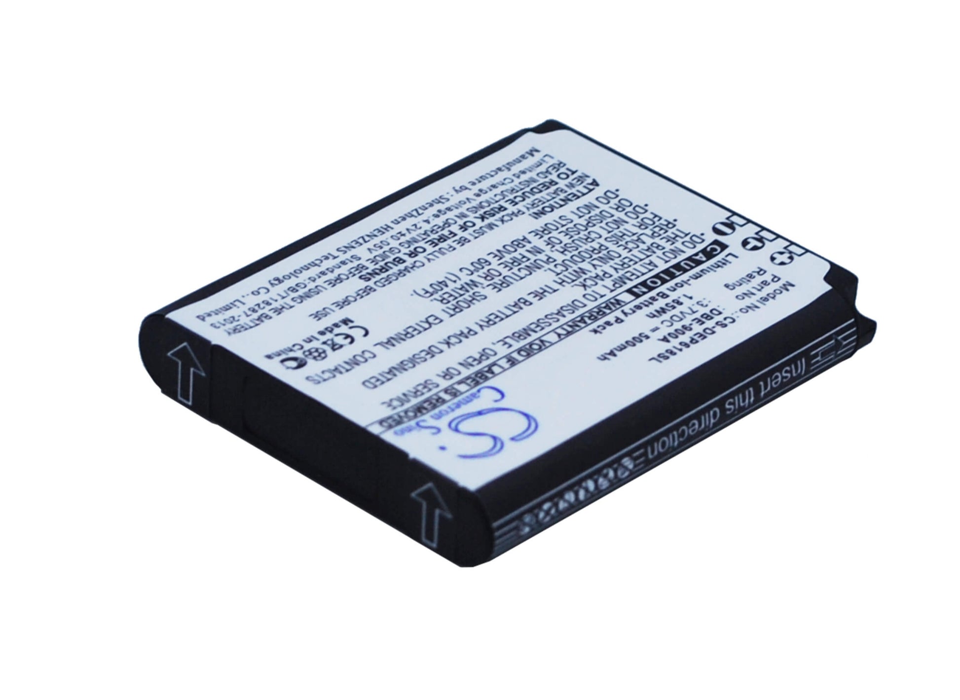 3.7V, 500mAh, Li-ion Battery fits Doro, Phoneeasy 618, 1.85Wh