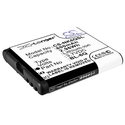 3.7V, 800mAh, Li-ion Battery fits Mobiado, Classic 712 Stealth Le, Classic 712em, 2.96Wh