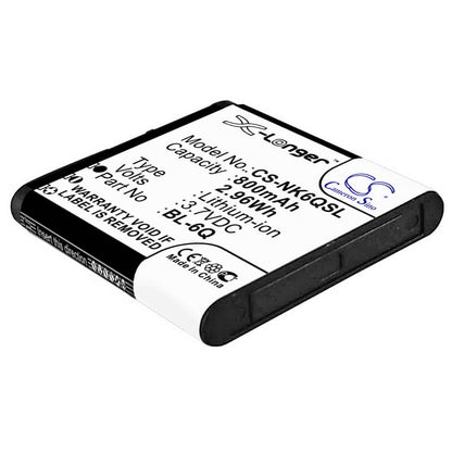 3.7V, 800mAh, Li-ion Battery fits Mobiado, Classic 712 Stealth Le, Classic 712em, 2.96Wh