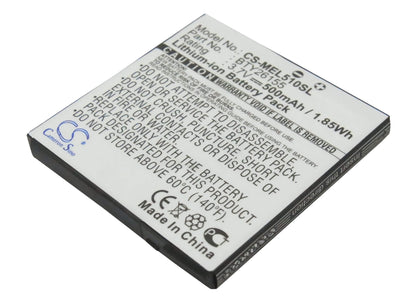 3.7V, 500mAh, Li-ion Battery fits Emporia, Elson El510, 1.85Wh