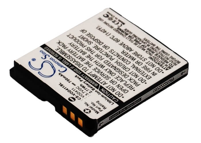 3.7V, 750mAh, Li-ion Battery fits Vodafone, 411, Vf411, 2.775Wh