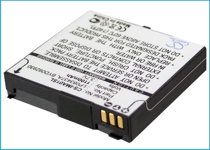 3.7V, 1100mAh, Li-ion Battery fits I-mate, Spl, 4.07Wh
