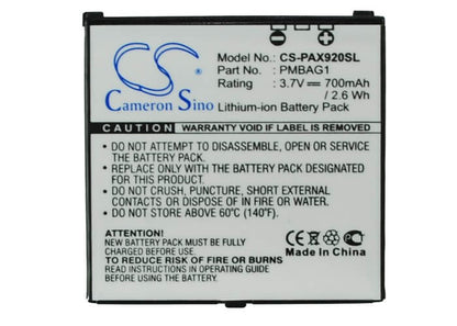 3.7V, 700mAh, Li-ion Battery fits Softbank, 705p, 705px, 2.59Wh